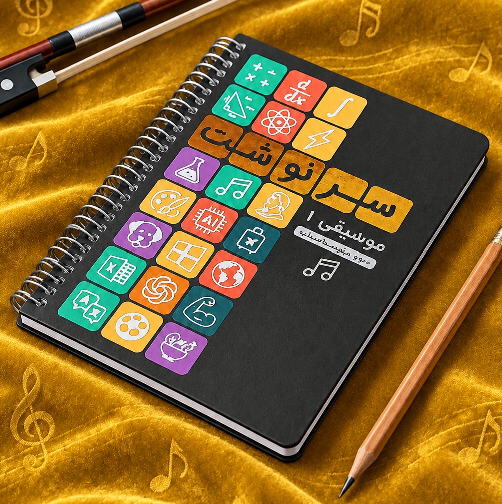 دفترچه نت نویسی سرنوشت موسیقی 1